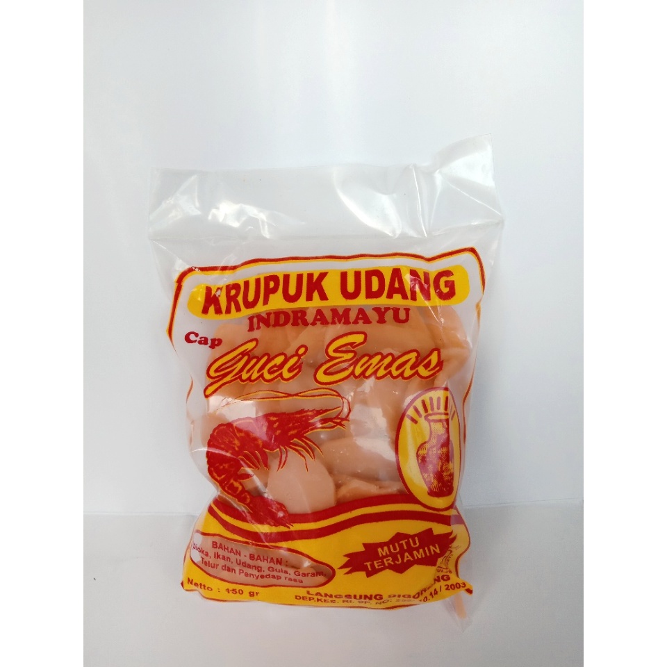 

Kerupuk Udang Cap Guci Emas / Mas Indramayu