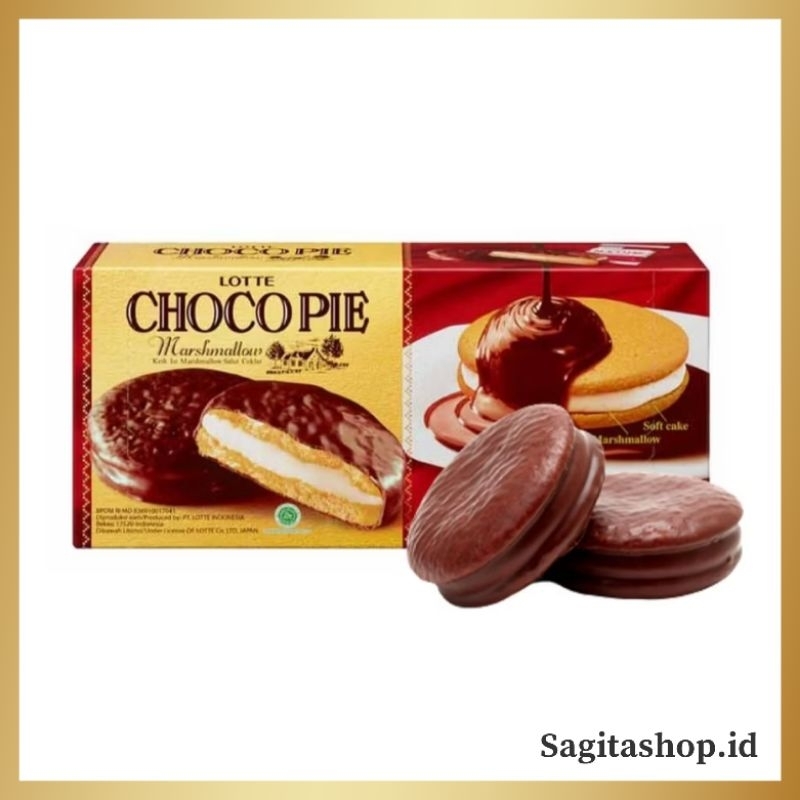 

Lotte Choco Pie Marshmallow BOX - Isi 12 Pcs