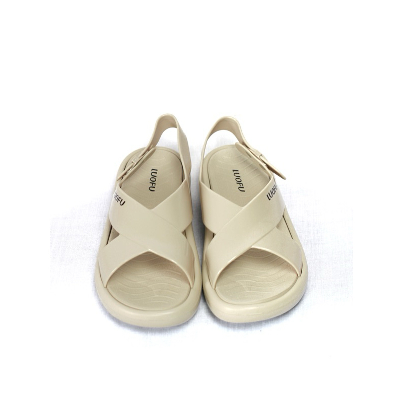 LUOFU | Sandal Selop Silang | Sandal Jelly Karet