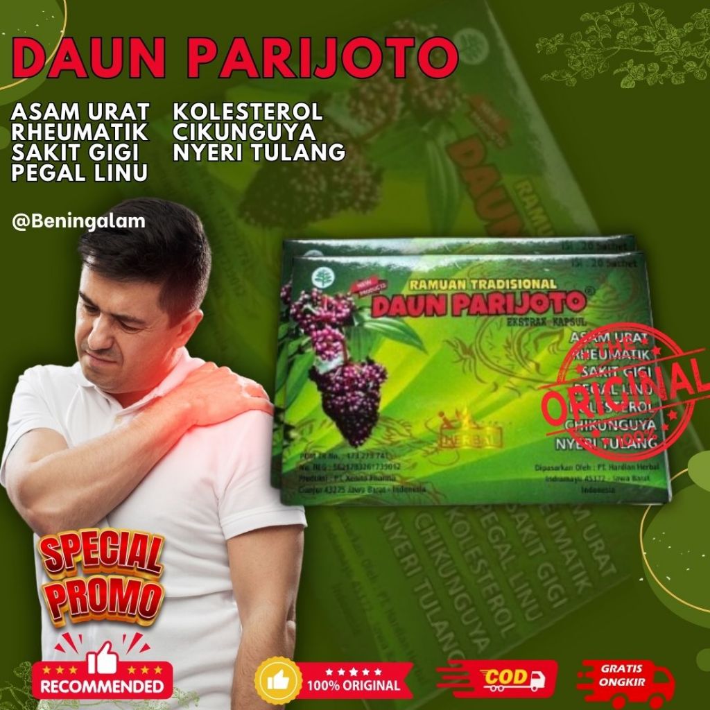 

Kapsul Daun Parijoto 20 Sachet