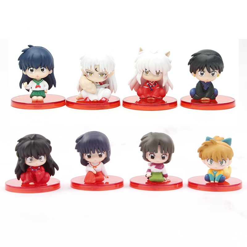 Figure Inuyasha 5cm 10cm Figure Kagome Figure Sesshoumaru Figure Miroku 1 set 4 piece