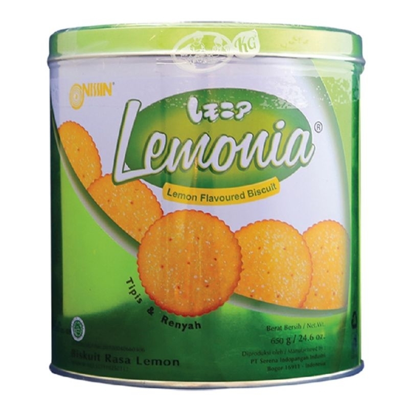 

Nissin Lemonia biskuit rasa Lemon kaleng 650gram edisi Lebaran