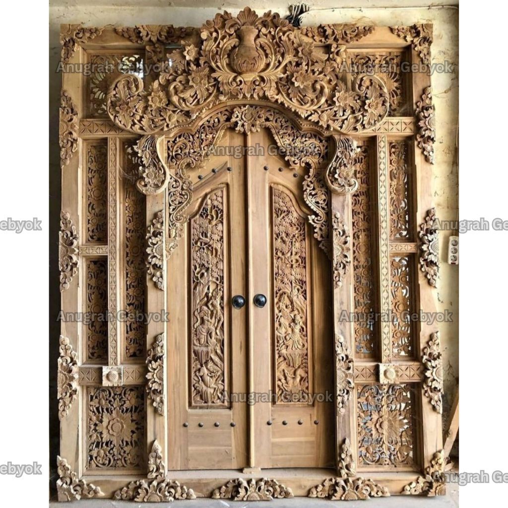Pintu Rumah Gebyok Stell Bali Ukir Rama Shinta