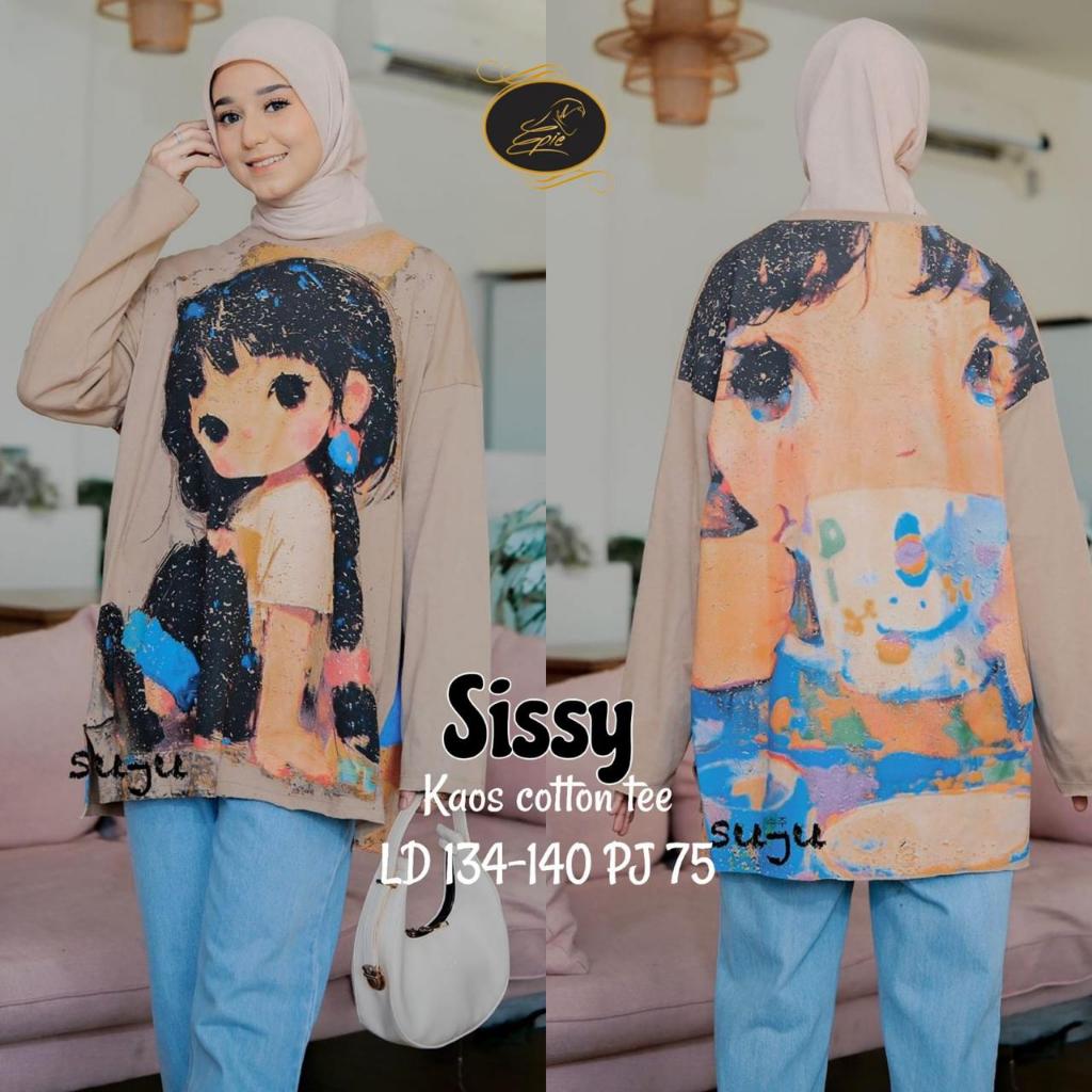 KAOS WANITA JUMBO LENGAN PANJANG OVERSIZE KEKINIAN KOREAN STYLE BAJU ATASAN KAOS WANITA LENGAN PANJA