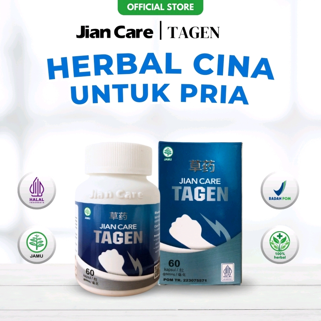 JIANCARE TAGEN - Obat Herbal untuk Keperkasaan Pria & kesuburan sperma 100%