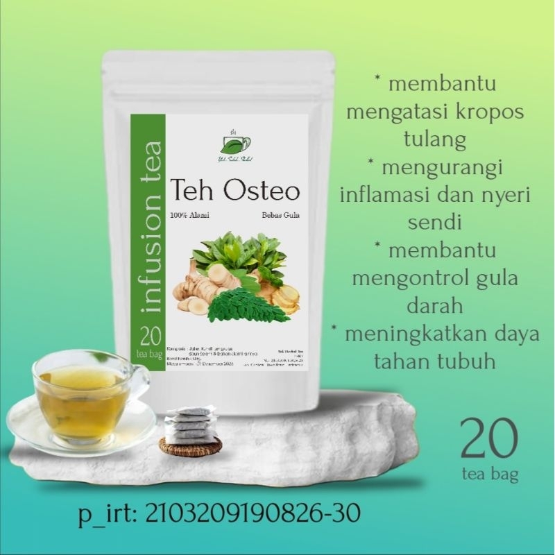 

TEH OSTEO untuk tulang kropos *yuk seduh botanikal (20 tea bag)
