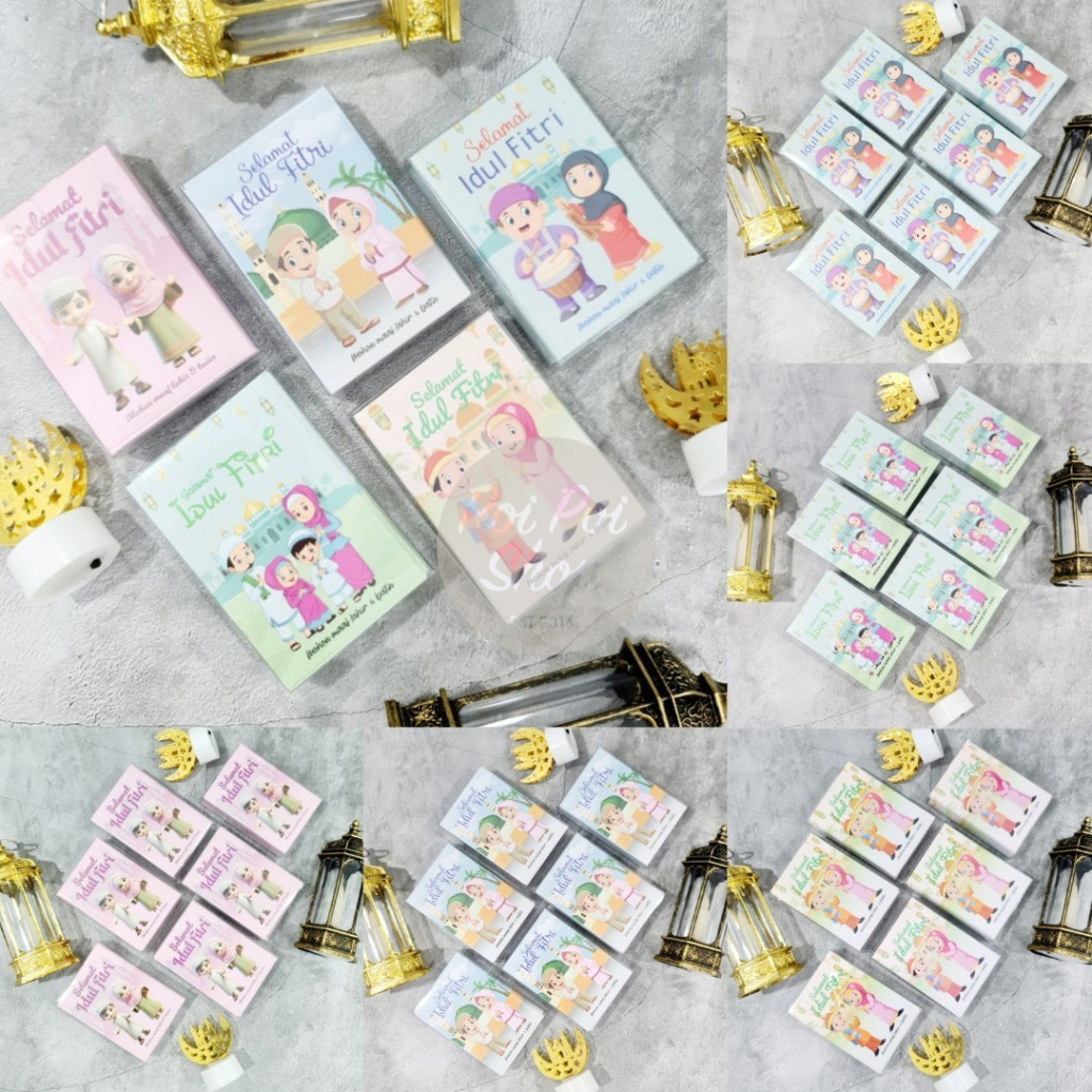 

Amplop Lebaran Idul Fitri THR 2025 Baru Kartun Anak Isi 50 Pendek 3D Mika Angpau Lebaran Netral