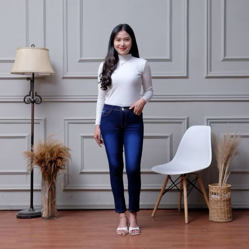 SUPER DEAL CELANA JEANS WANITA PR4D00 PENSIL SKINNY JEANS-JEANS PENSIL WANITA SKINNY BAHAN TEBAL