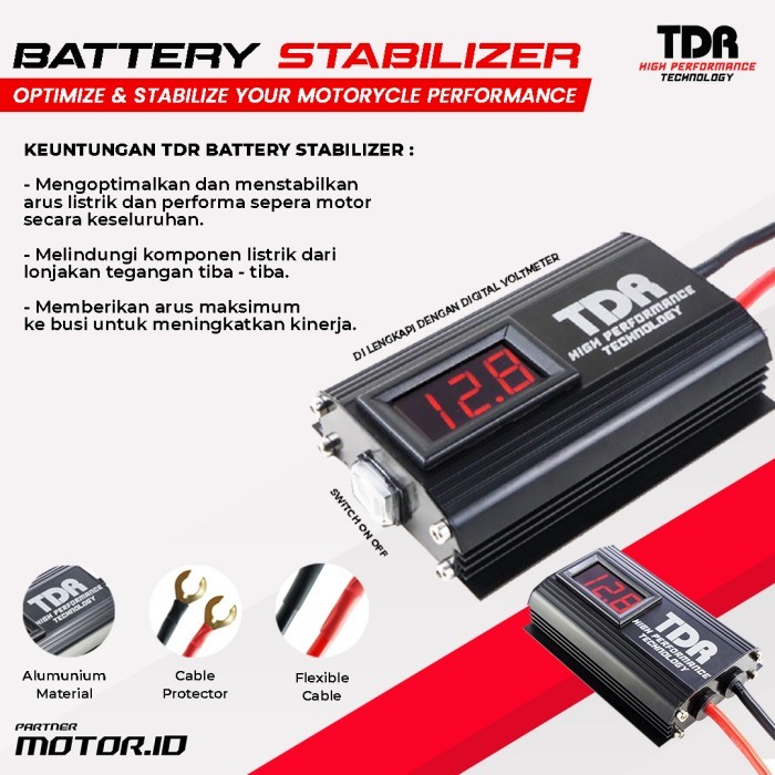 TDR Battery stabilizer / Stabilizer Aki Motor ORIGINAL TDR RACING