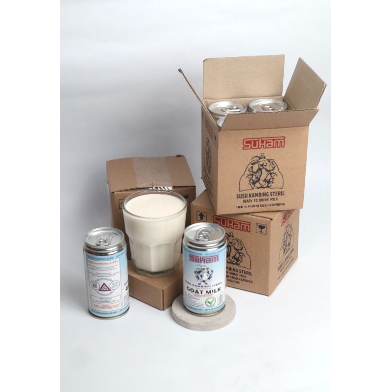

( Siap Minum Isi 4 ) Susu Kambing Steril 100% Asli Murni Langsung dari Peternakan