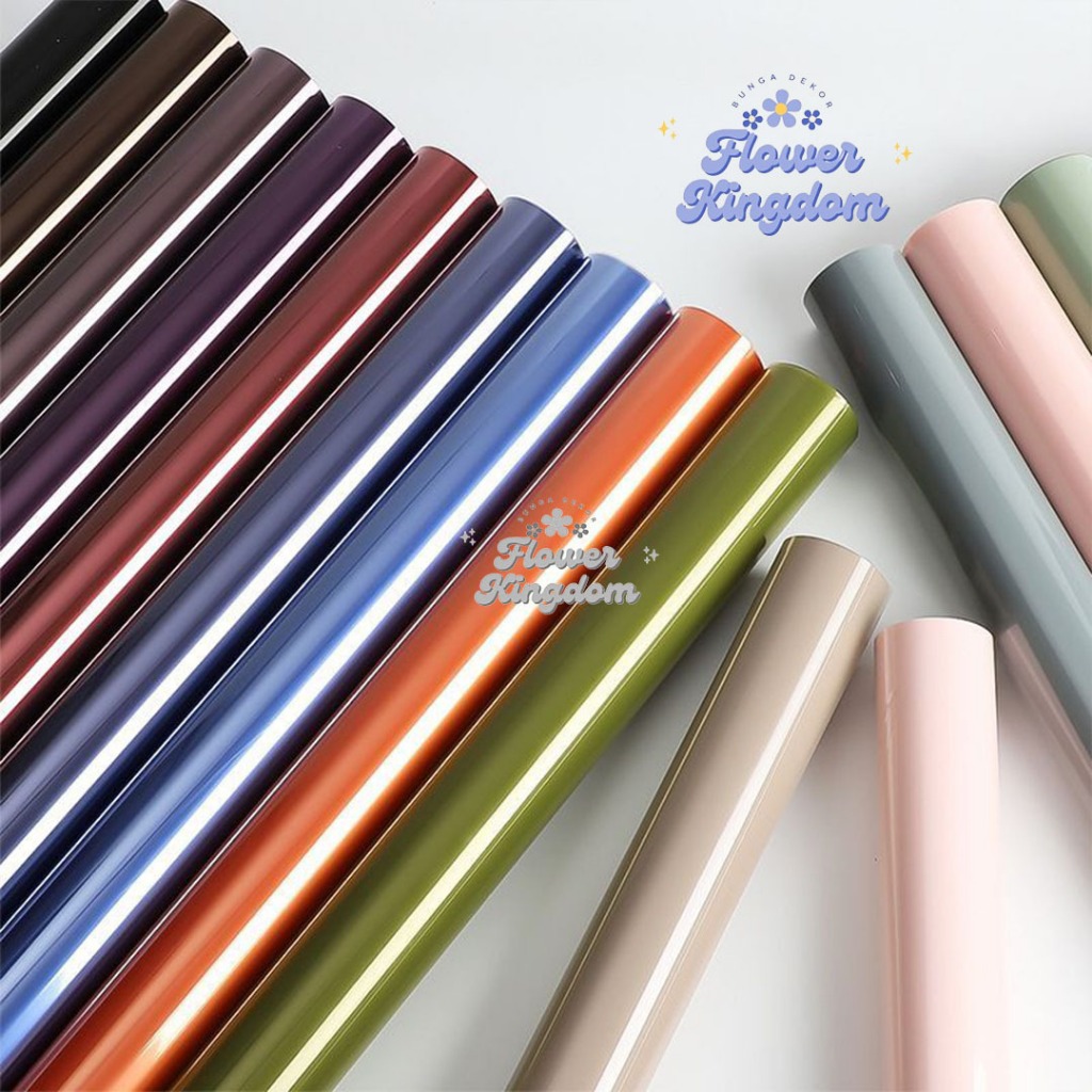 

Color OPP Transparent Reflection Kertas Bunga Wrapping Paper Kertas Buket Flower Wrapping Waterproof Paper Bunga Wrapping Cellophane Ketras Florist Material Hand Bouquet