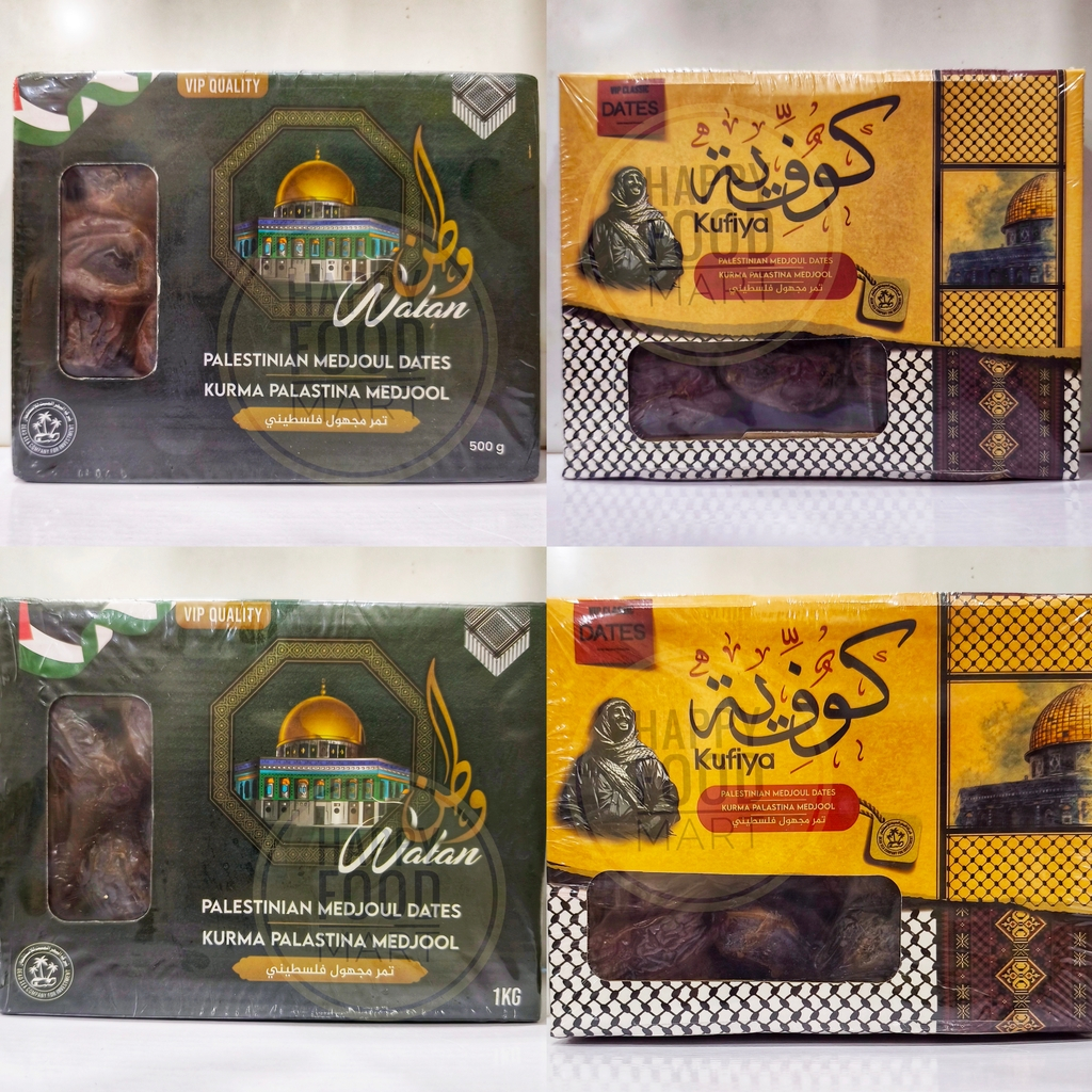 

[HALAL} WATAN MEDJOUL DATES/KUFIYA MEDJOODL PALESTINA/KURMA PALESTINA BESAR JUMBO