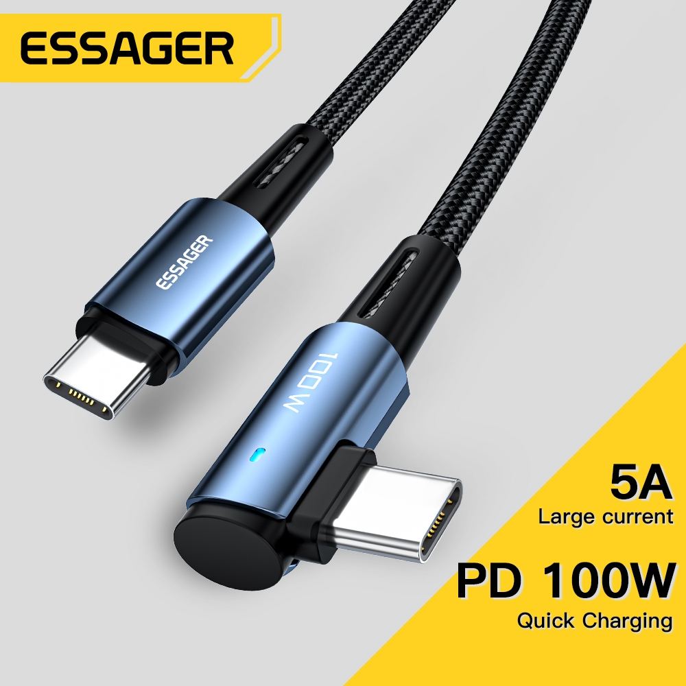 Essager Siku PD Kabel Data100W 5A Type-C to Type-C  Siku Cable PD60W Fast Charging