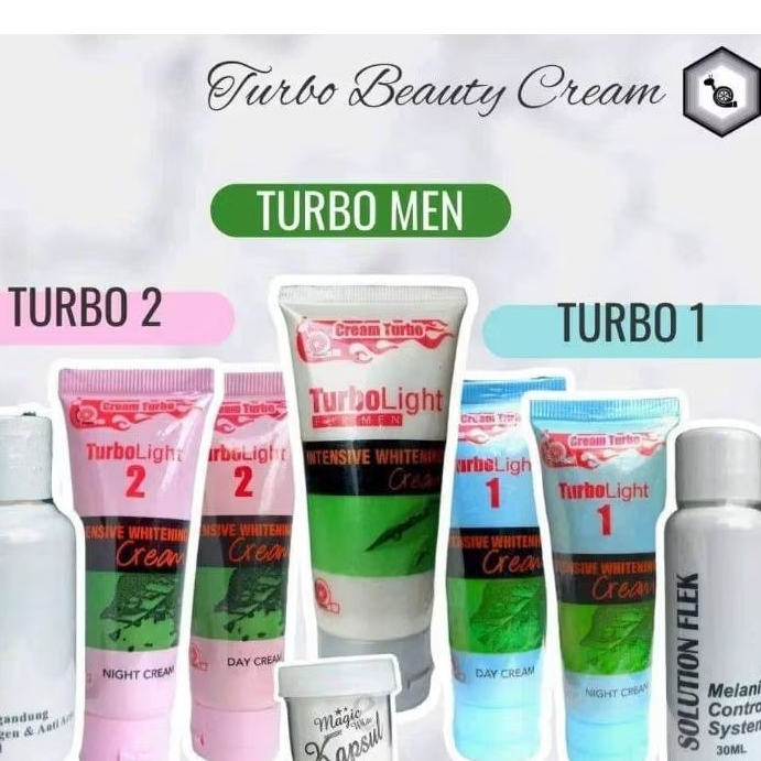 CREAM TURBO NO 1/ NO 2 KEMASAN LAMA/BARU