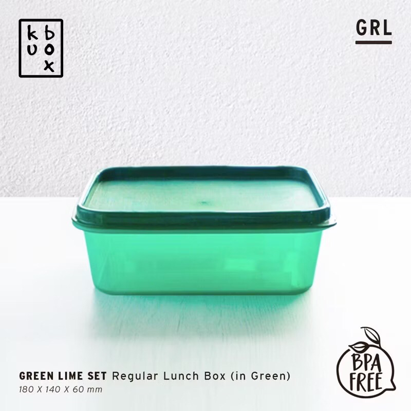 KUBOX Lunch Box Tempat Kotak Makan Plastik Bekal - Regular Lunch Box