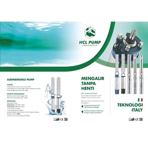 HCL SUBMERSIBLE PUMP 3" SDM 4/16 - 1HP + Kabel 55m output 1.5" (750W)