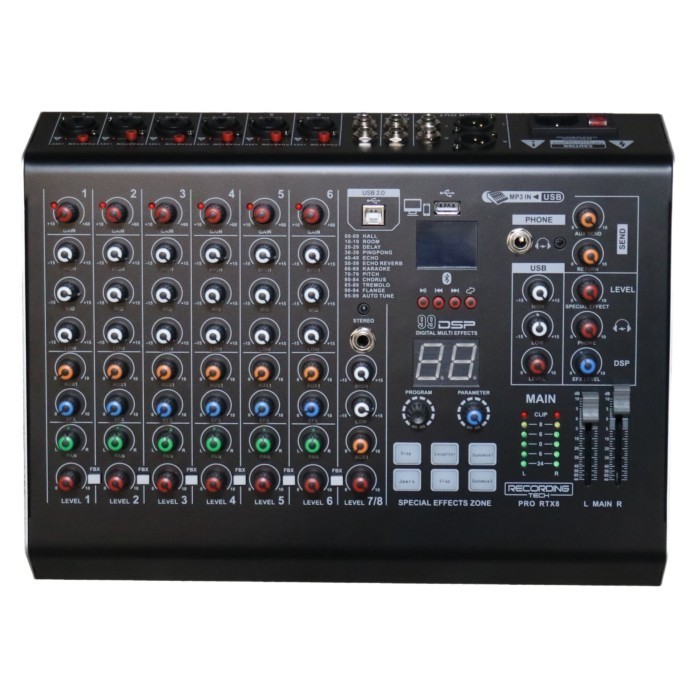Mixer Audio Recording Tech PRO RTX8  ORIGINAL 8 CH
