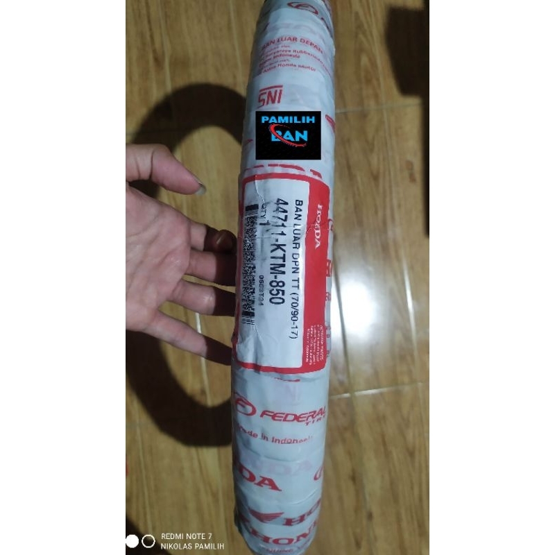 BAN LUAR AHM FEDERAL KTM UK 70/90 RING 17 BAN ORIGINAL PRODUKSI TERBARU