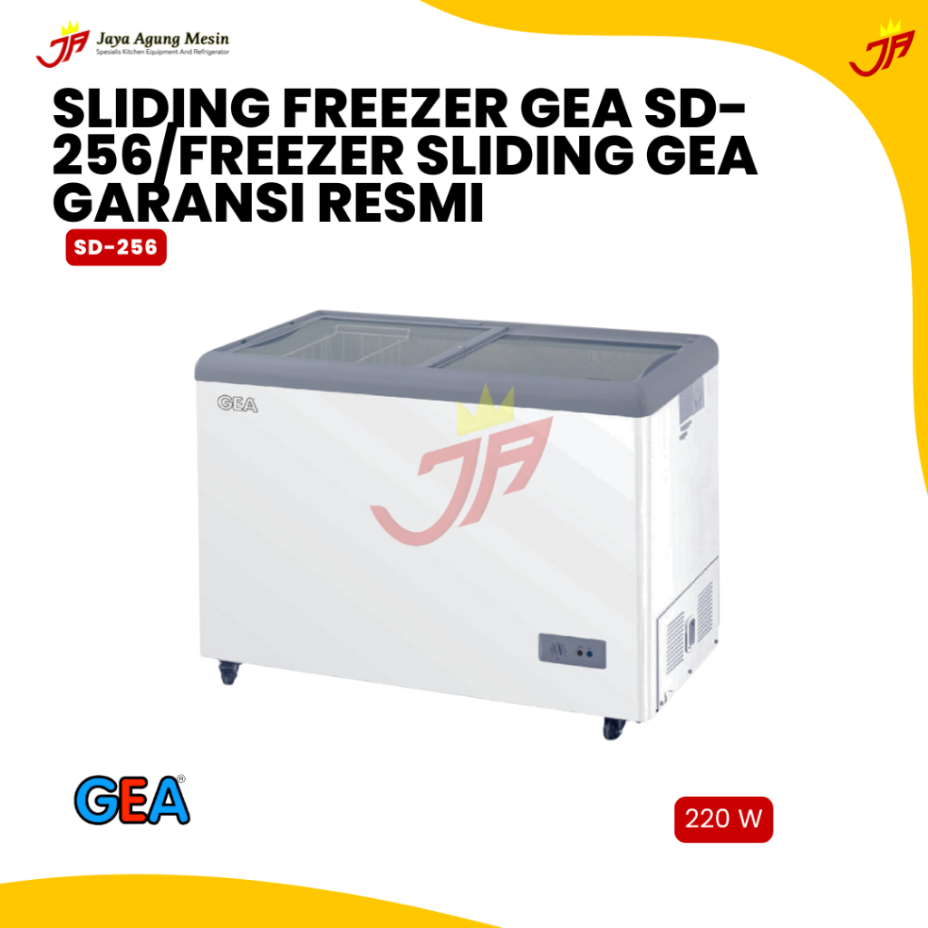 GEA Sliding Freezer Gea SD-256/Freezer Sliding Gea Garansi Resmi