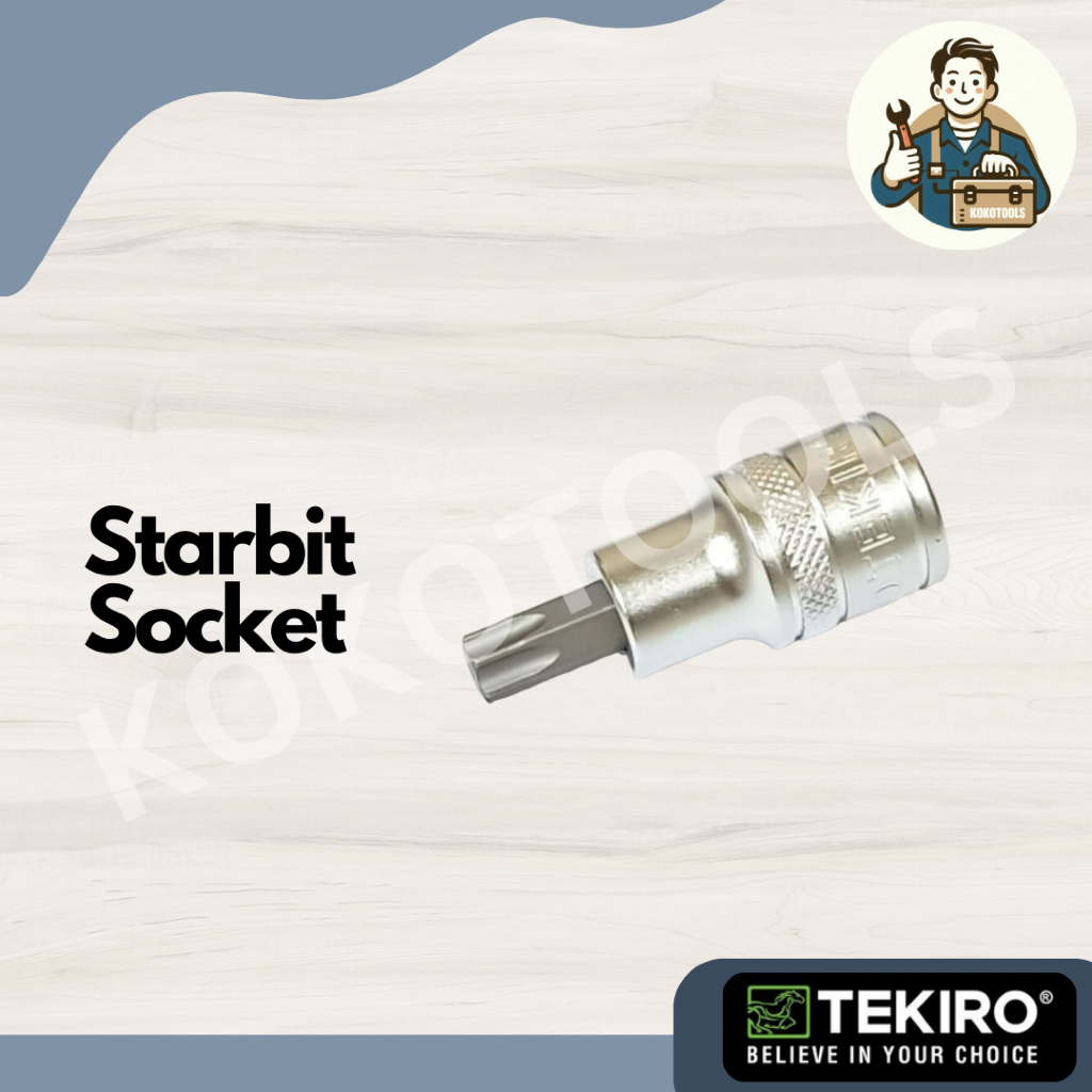 Kunci Sok Bintang Starbit Socket T40 T45 T50 Tekiro