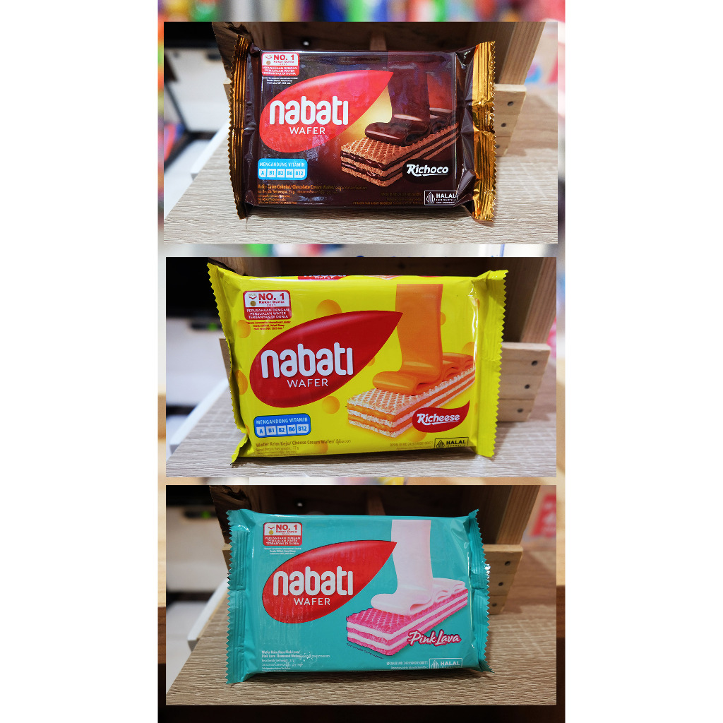 

Wafer nabati cokelat varian rasa 37 gram