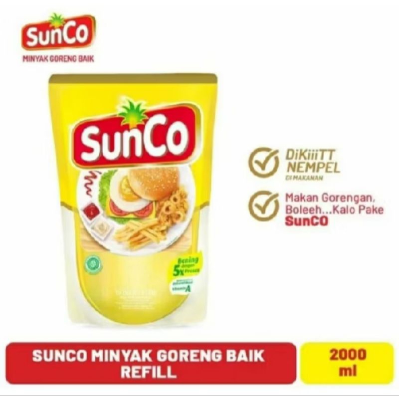 

MINYAK GORENG MURAH SUNCO KEMASAN REFIL 2 LITER X 1PCS
