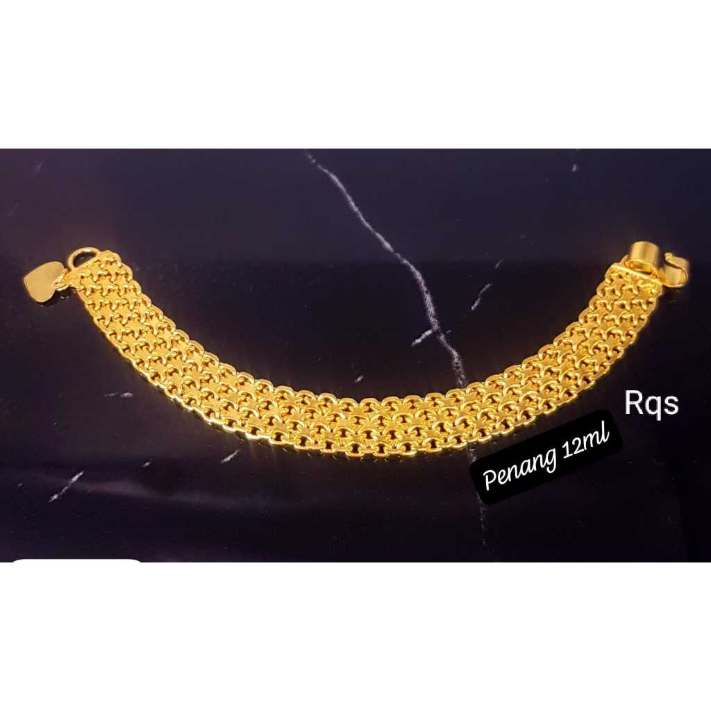 gelang penang golden lapis emas