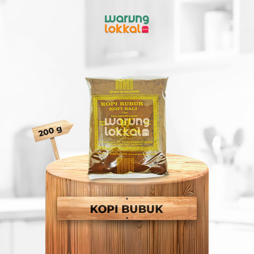 

Cap Kupu Kupu Bola Dunia Kopi Bubuk 200g - Warung Lokkal