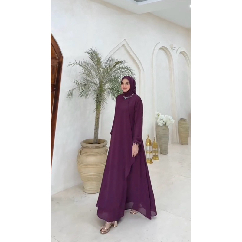 Andara Dress (Dress Only) Bahan Ceruty