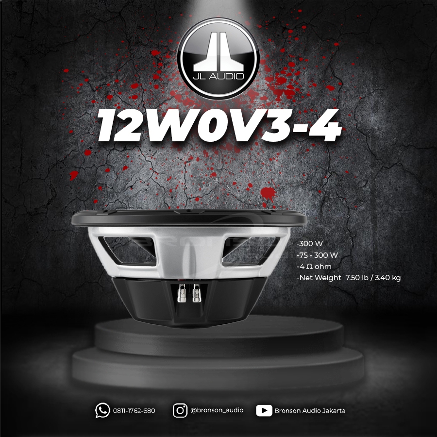 SUBWOOFER JL AUDIO 12W0V3-4