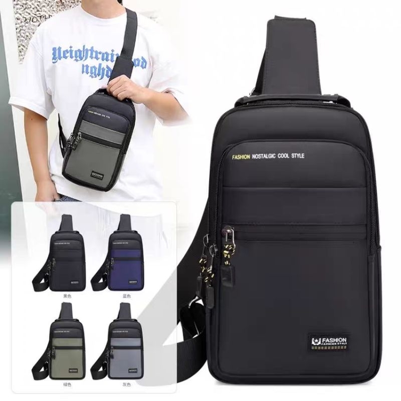 TAS SELEMPANG BAHAN PARASUT TAS SELEMPANG DADA PRIA  tas selempang dada pria Tas weishbag tas laki l