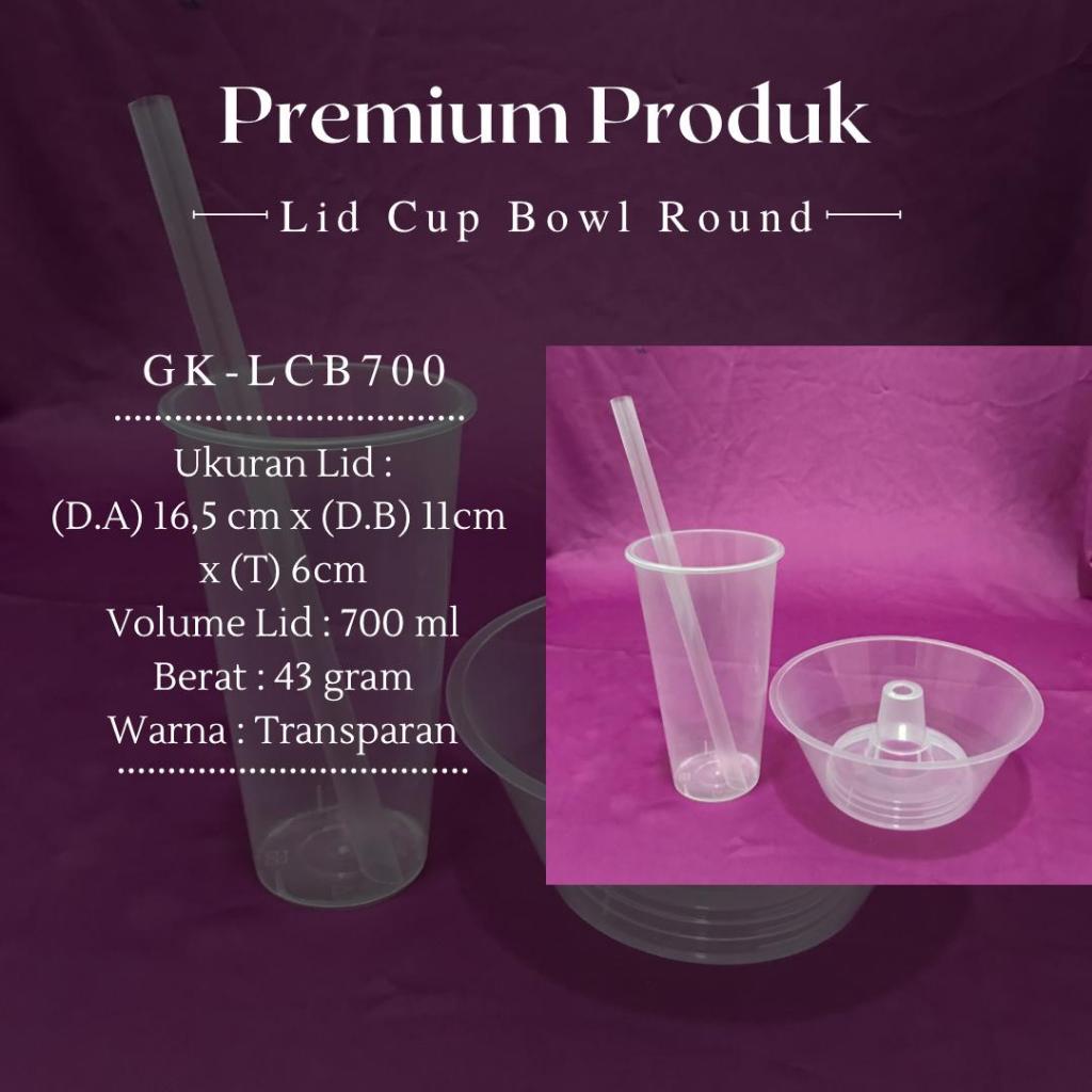 

LID CUP BOWL 700 ML / TUTUP CUP KOMBINASI MAKANAN DAN MINUMAN (GK-LB700)