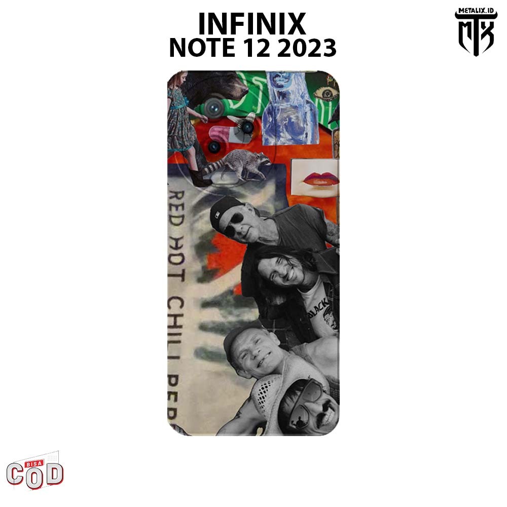 Casing INFINIX NOTE 12 2023 - Case INFINIX NOTE 12 2023 BAND RED HOT CHILLI PAPPERS SOFTCASE PROCAME