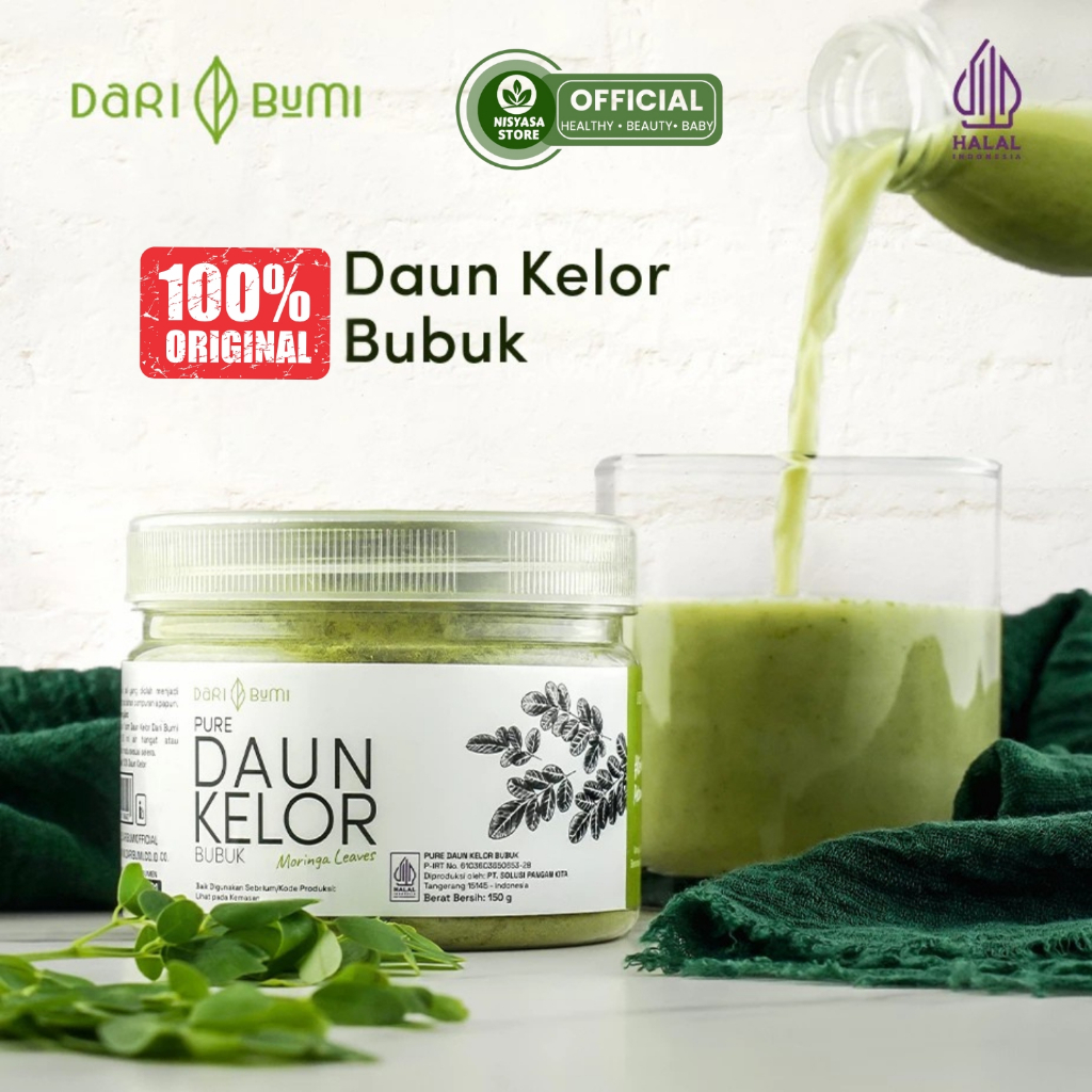 

Dari Bumi Daun Kelor Moringa Bubuk Premium Pure Organic 150gram