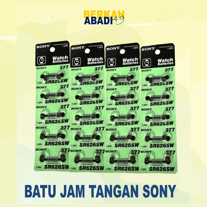 Baterai Sony SR626SW baterai jam tangan SR626SW baterai kancing