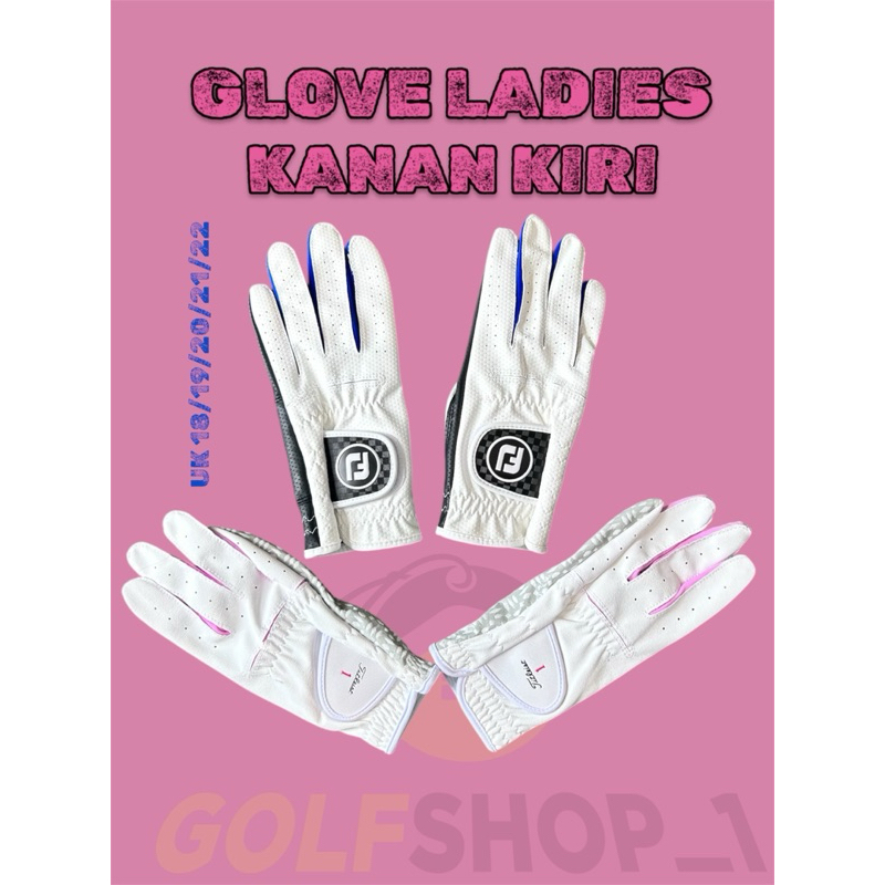 GLOVE GOLF LADIES SARUNG TANGAN GOLF LADIES KULIT SINTETIS - GLOVE GOLF WANITA