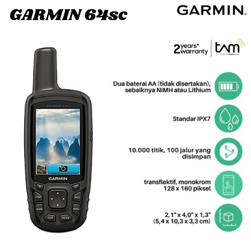 GPS Garmin 64sc Bekas /Second Bergaransi