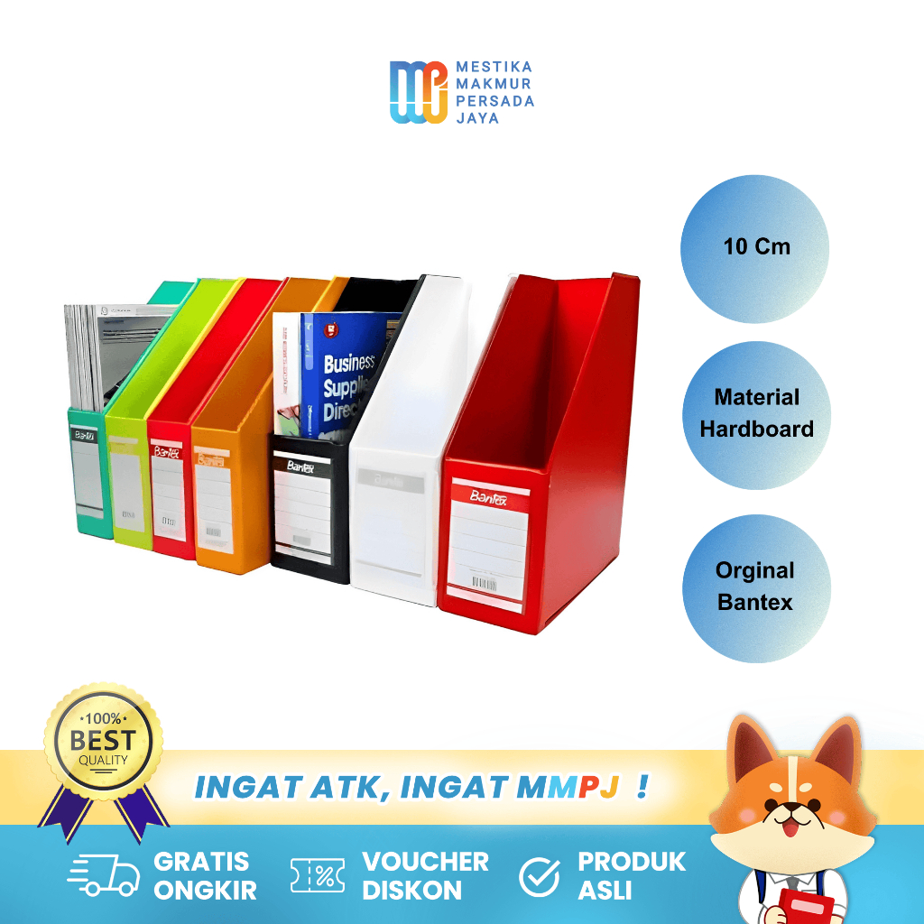 

Bantex Magazine Box File Folio/F4 Size 10Cm - Tempat Berkas Dokumen/Surat/Majalah 4011 (Bisa Costum)