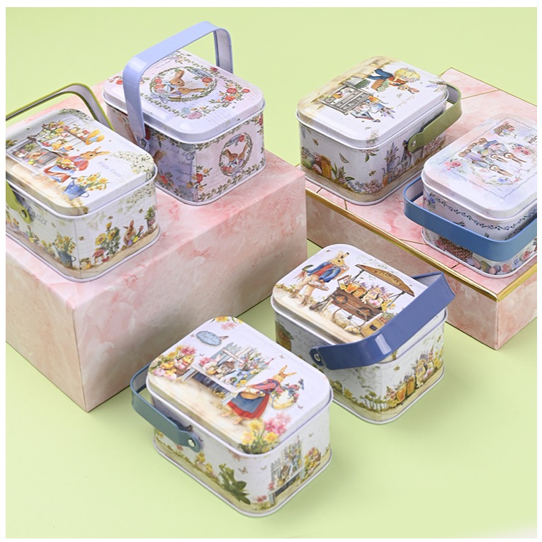 

wadah kaleng penyimpanan serba guna / kaleng paskah / tin biskuit paskah