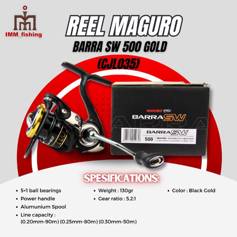 REEL MAGURO BARRA SW | Alat Gulungan Pancing