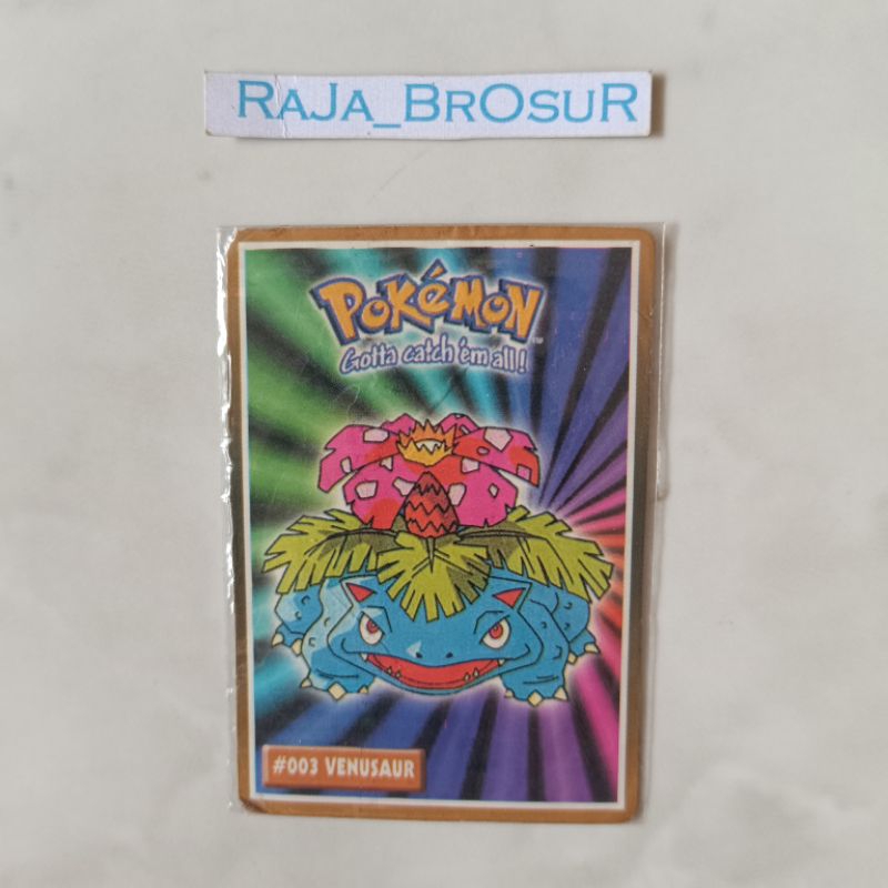 Kartu Stiker Pokemon Card Cup Cup Pop #003 VENUSAUR