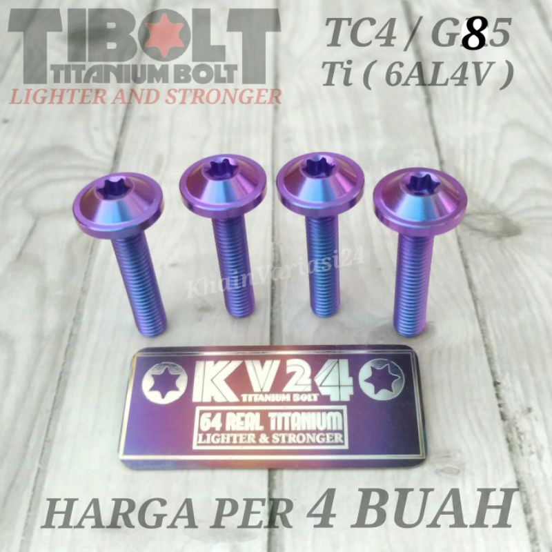 Baut Visor windshield Titanium universal nmax aerox lexi xmax vixion fu ninja