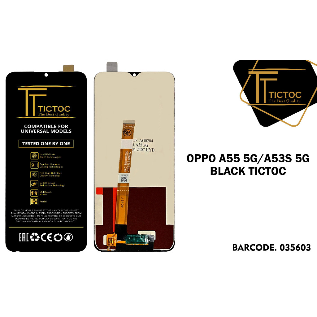LCD+TS OPPO OPPO A55 5G/A53S 5G BLACK TICTOC