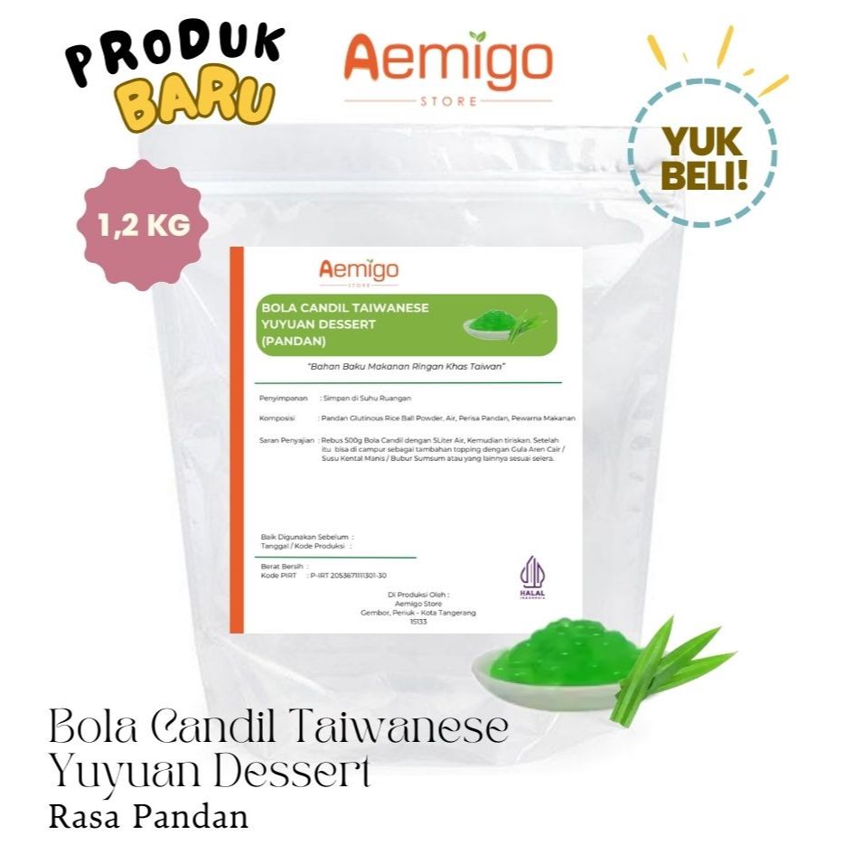 

Bola Candil Taiwanese Yuyuan Dessert (Pandan)/ Aemigo Store