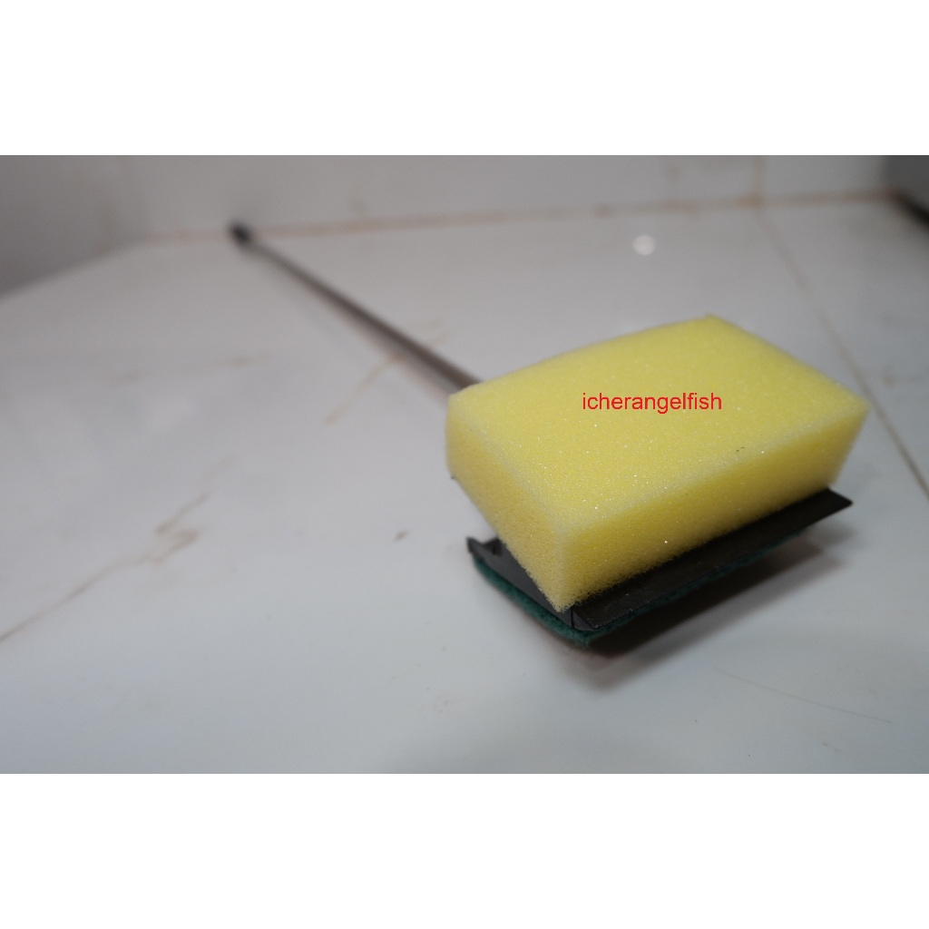 PEMBERSIH KACA AQUARIUM STENLIS / SCRAPER STAINLESS / SIKAT KACA AQUARIUM