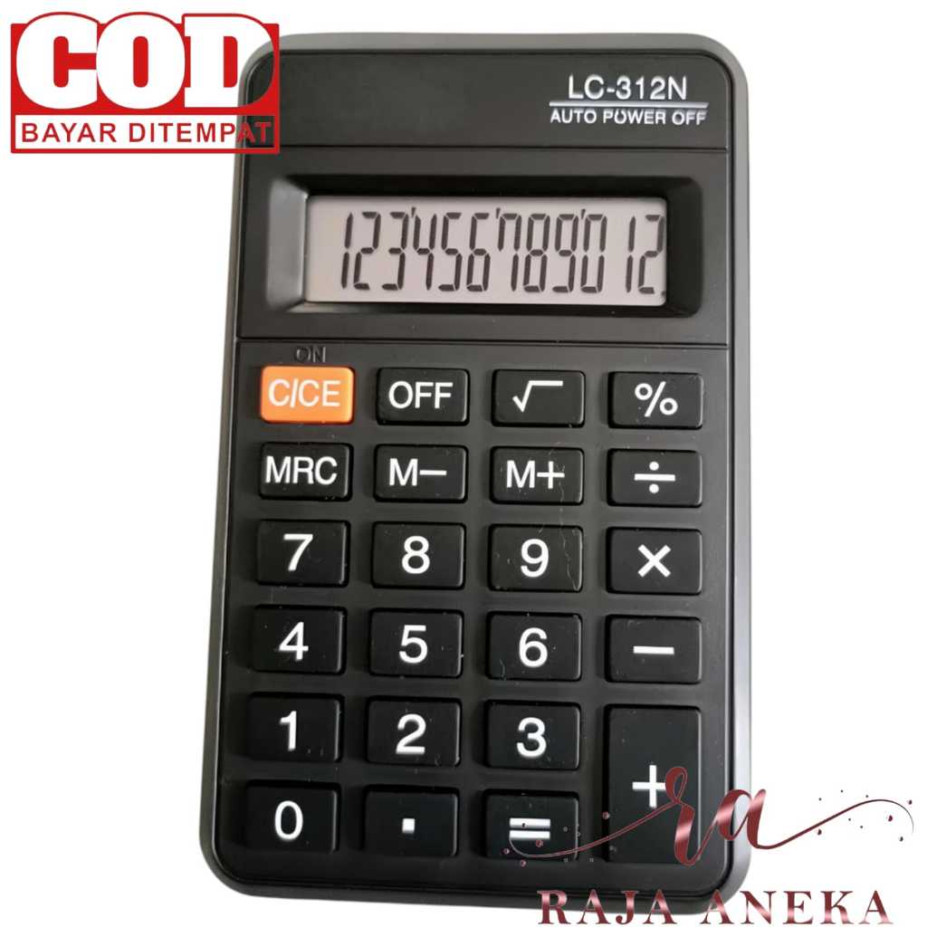 

Calculator Kalkulator Murah tipe SDC312N 312 Warna Menarik 12 Digit CT