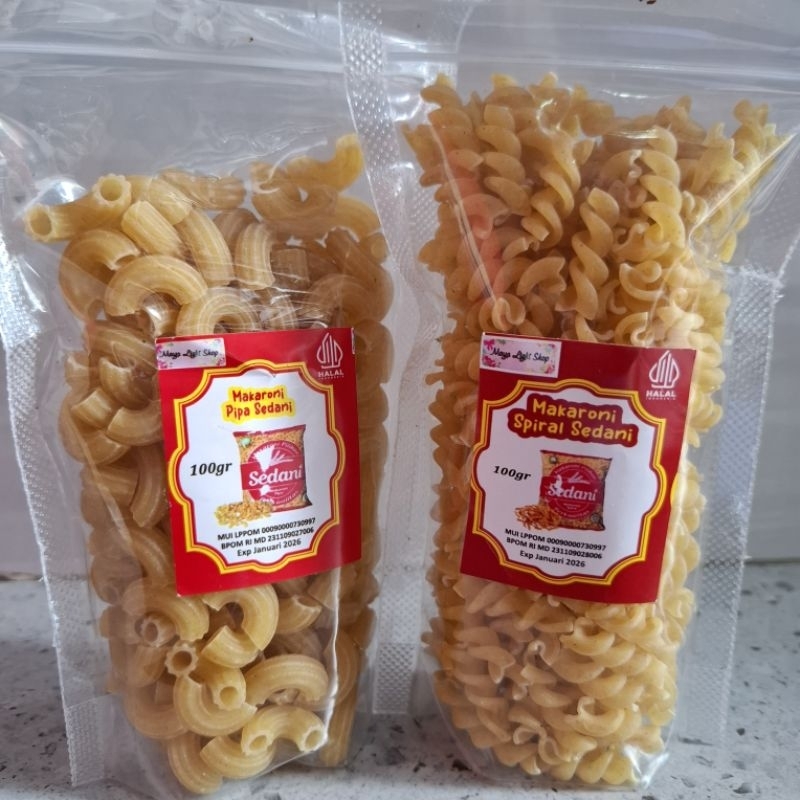 

Makaroni spageti pasta macaroni mentah pipa spiral 100gr makaroni snack makaroni pasta cemilan kekinian sudah halal MUI dan BPOM