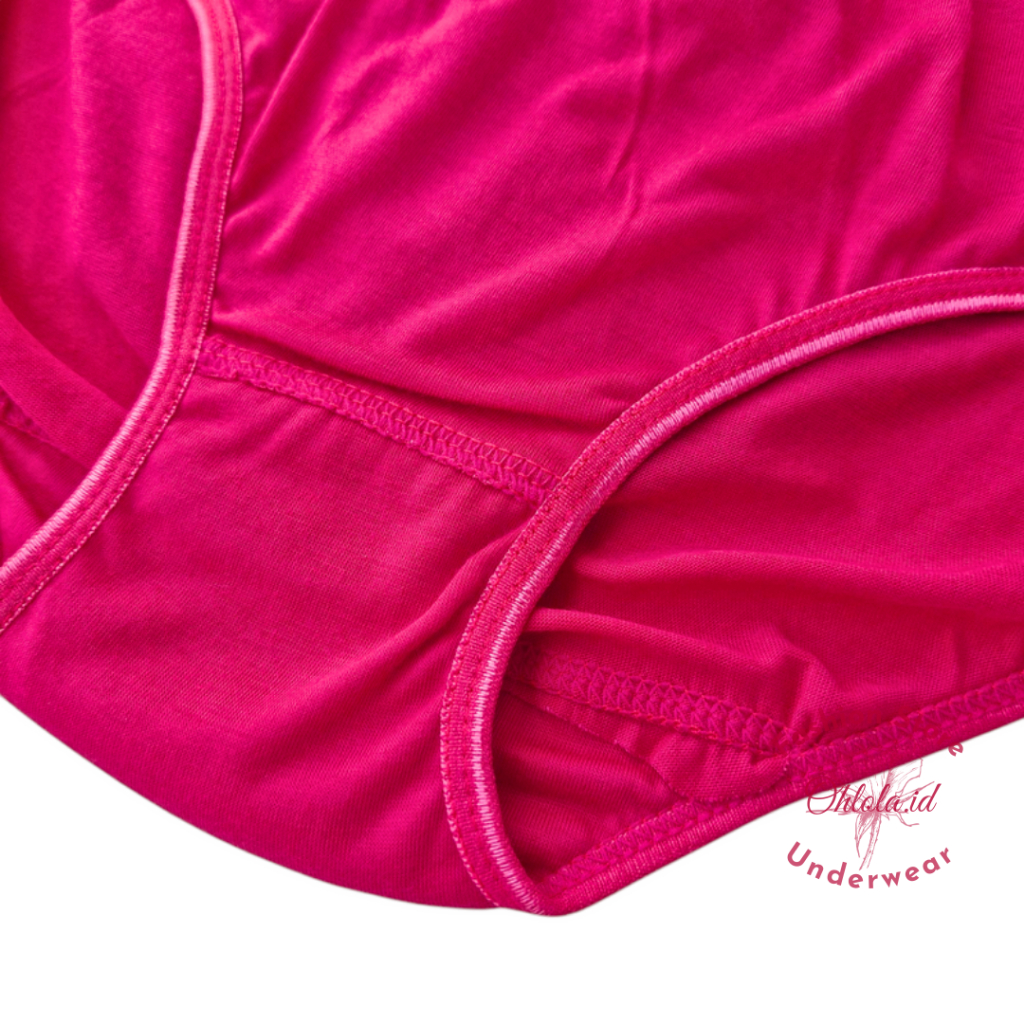 6 Pcs Celana Dalam Wanita Remaja Lembut CD Katun Polos
