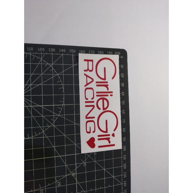 

stiker cutting girlie girl racing