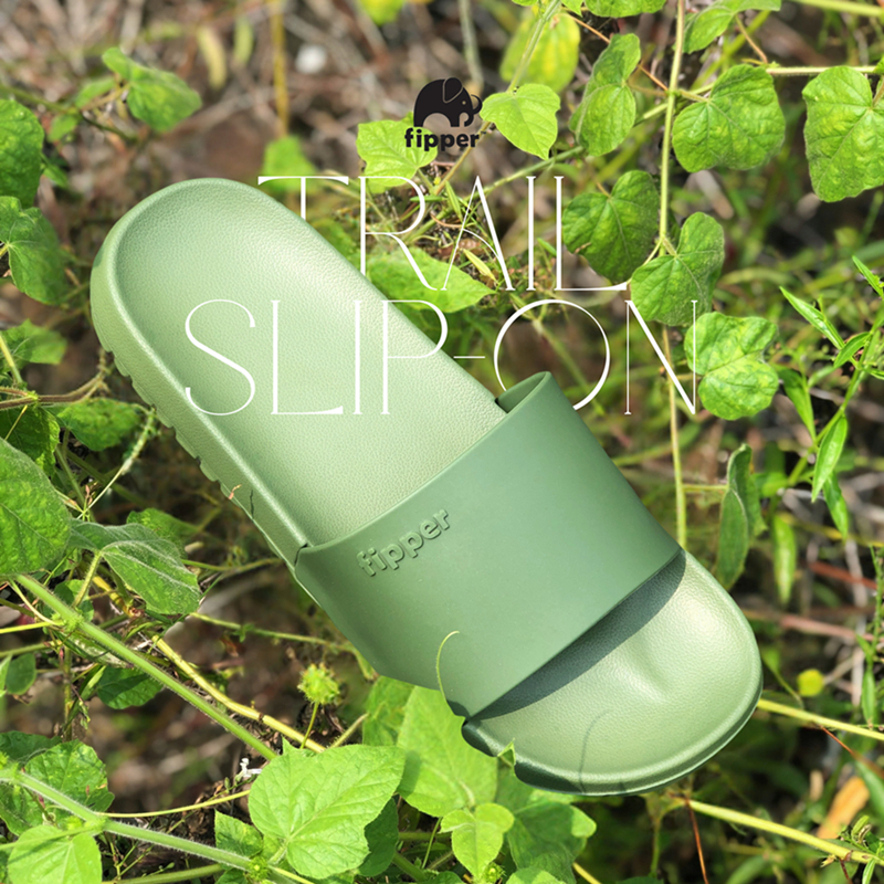 Fipper Slip On Trail / Sandal Slip On / Fipper Trail / Slip On Unisex - Army